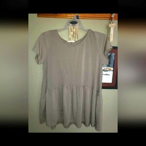 WOMENS Gray Top M